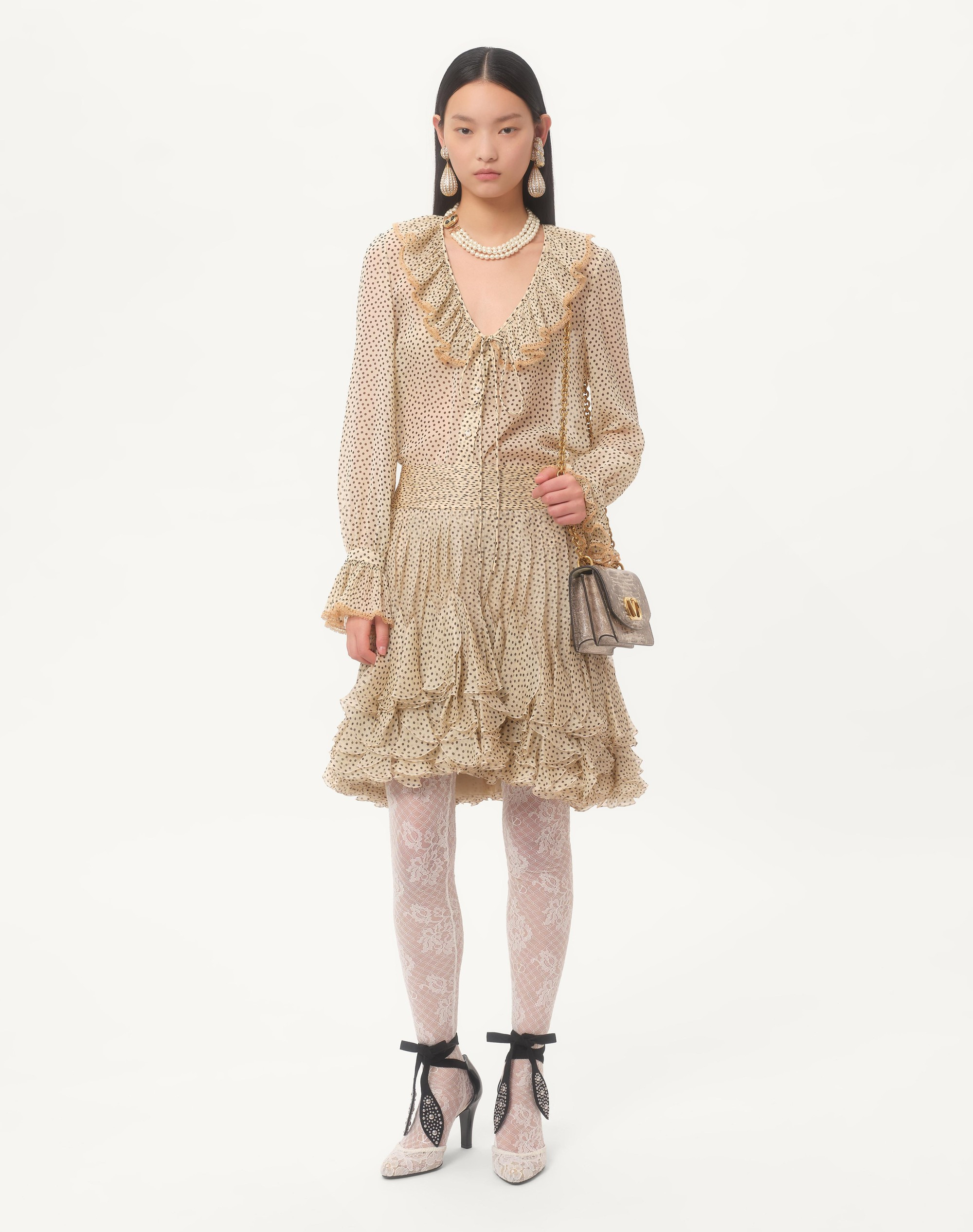 LIGHT GEORGETTE SHIRT WITH PLUSDEPOIS PRINT - 2