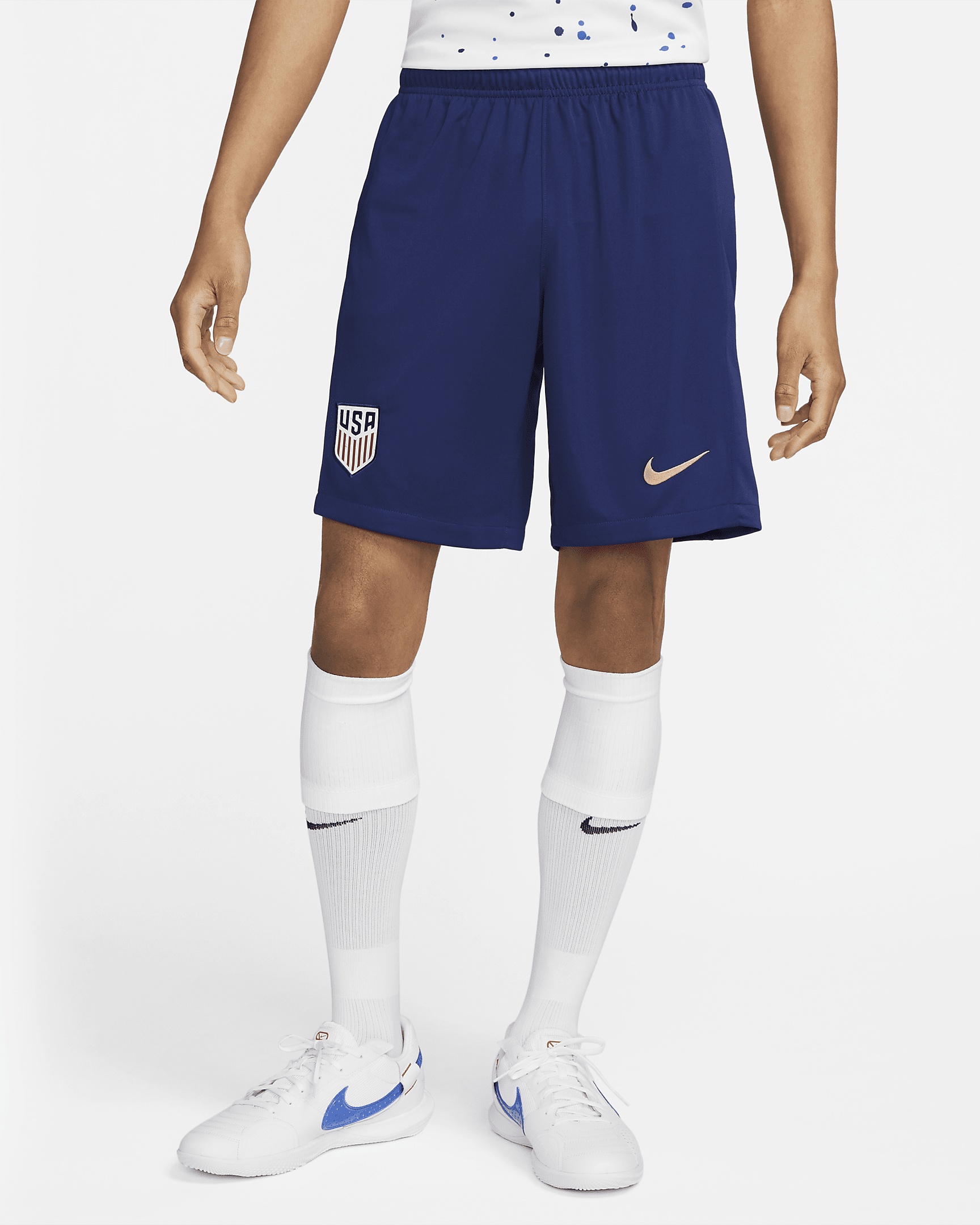 Nike U.S. 2022 23 Stadium Home Nike Men s Dri FIT Soccer Shorts REVERSIBLE