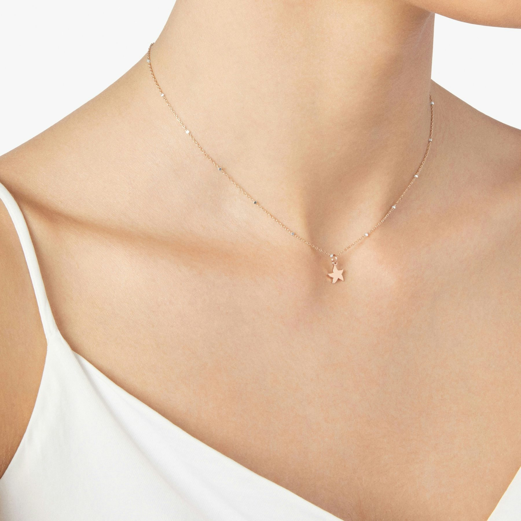 ROSE GOLD MINI STAR NECKLACE - 2