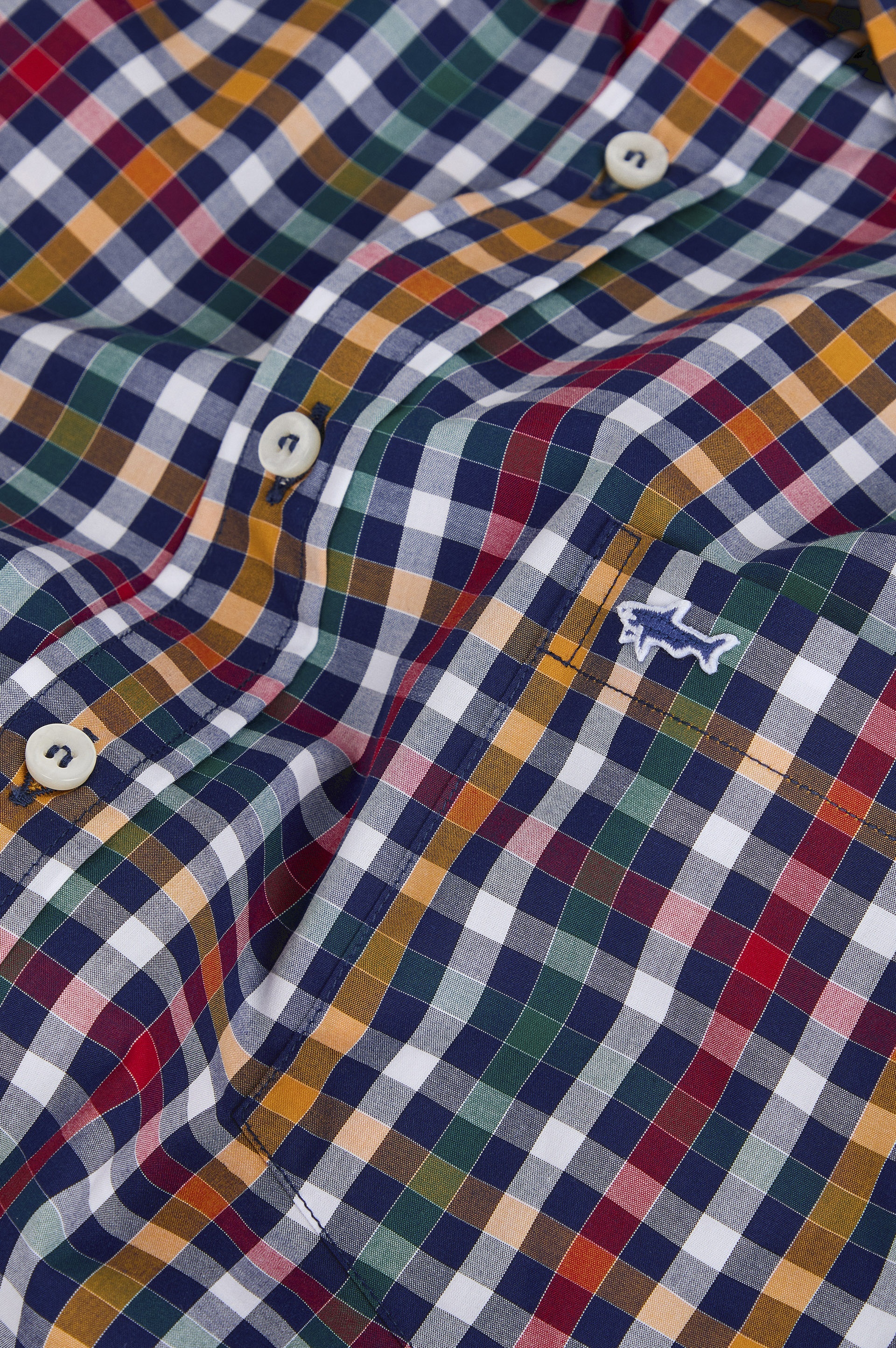 MULTICOLOUR CHECK COTTON SHIRT - 5