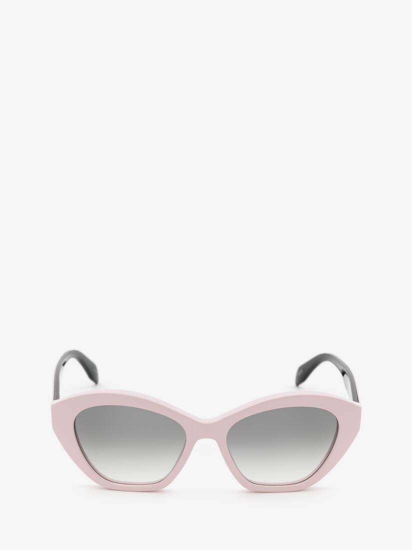 Selvedge Cat-eye Sunglasses in Pink - 1
