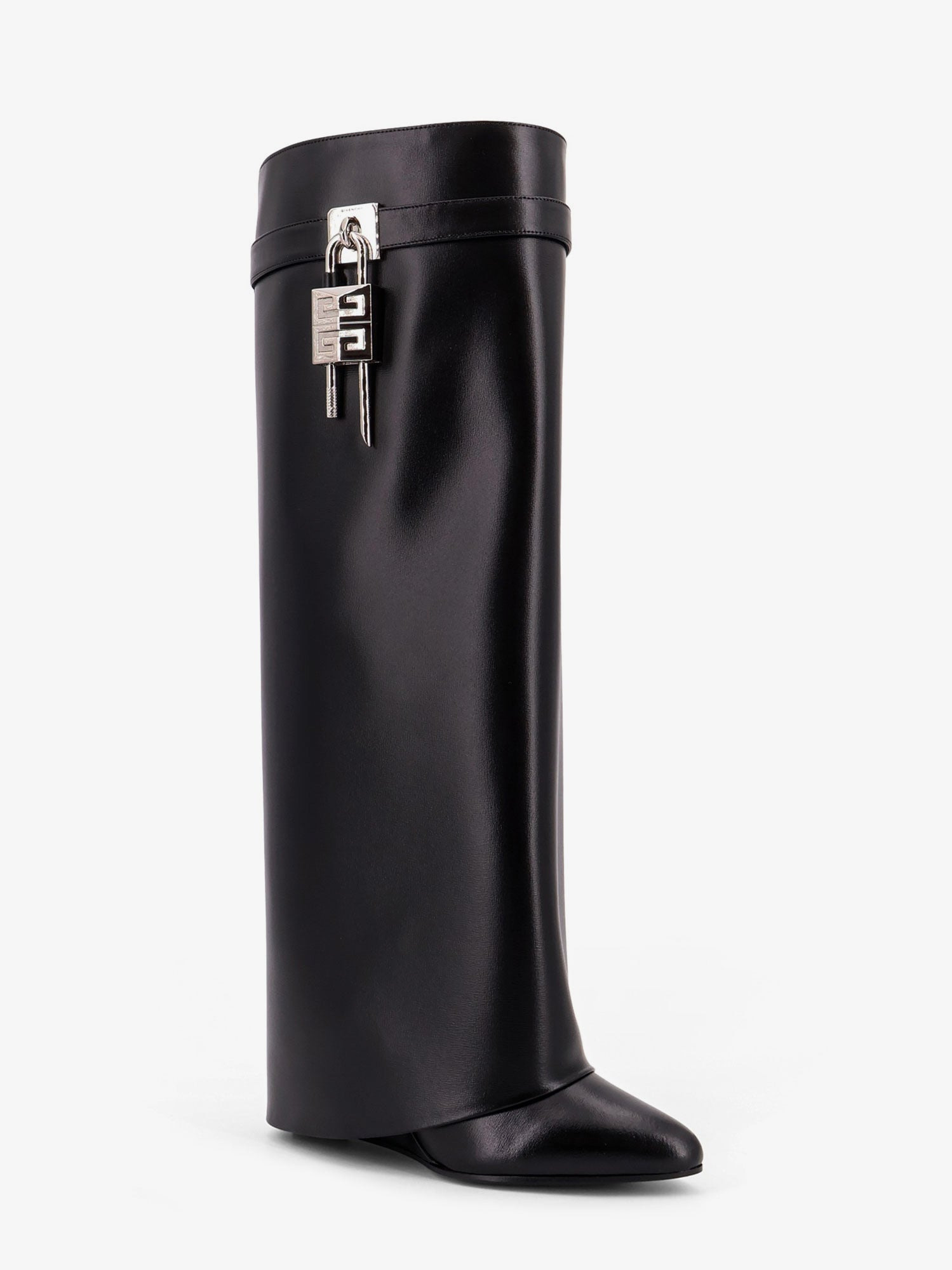 Givenchy Shark Lock Leather Boots - 2