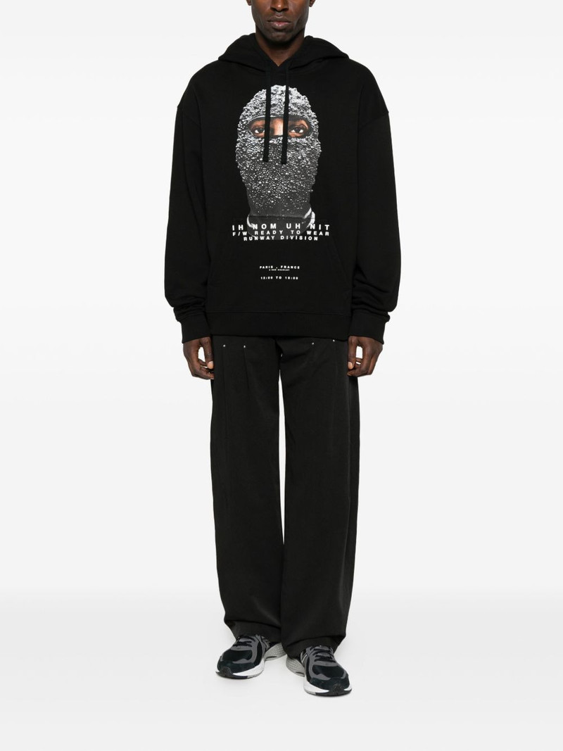 ih nom uh nit crystal-mask print hoodie outlook