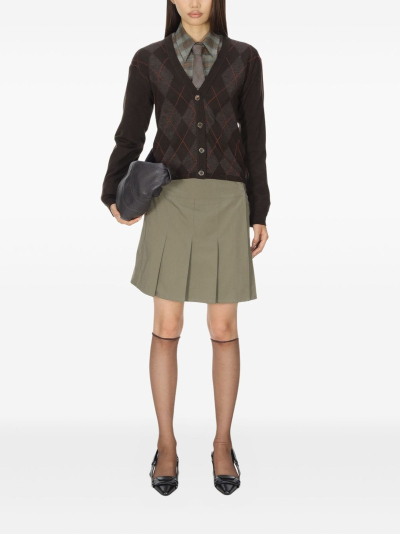 Our Legacy Ivy argyle-pattern cardigan outlook