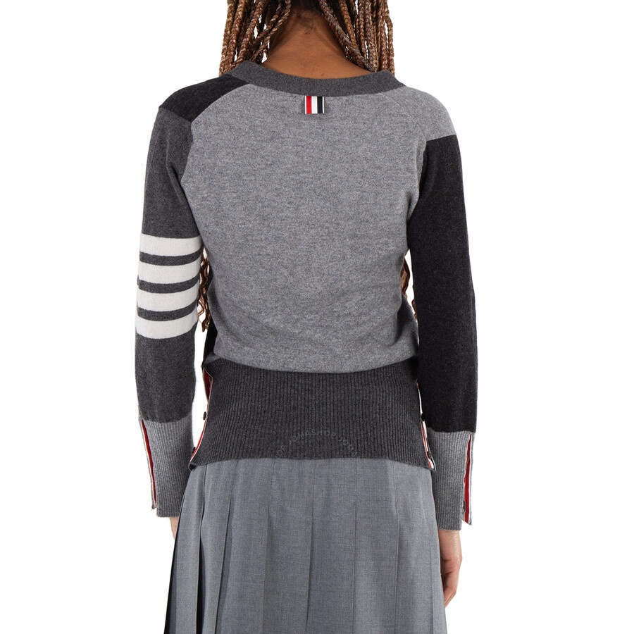 Thom Browne V-Neck Cashmere Funmix Cardigan - 4