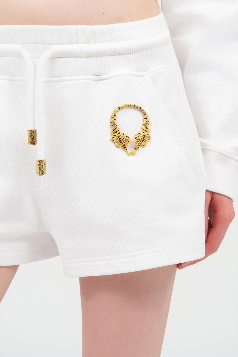 White Roar Shorts 6