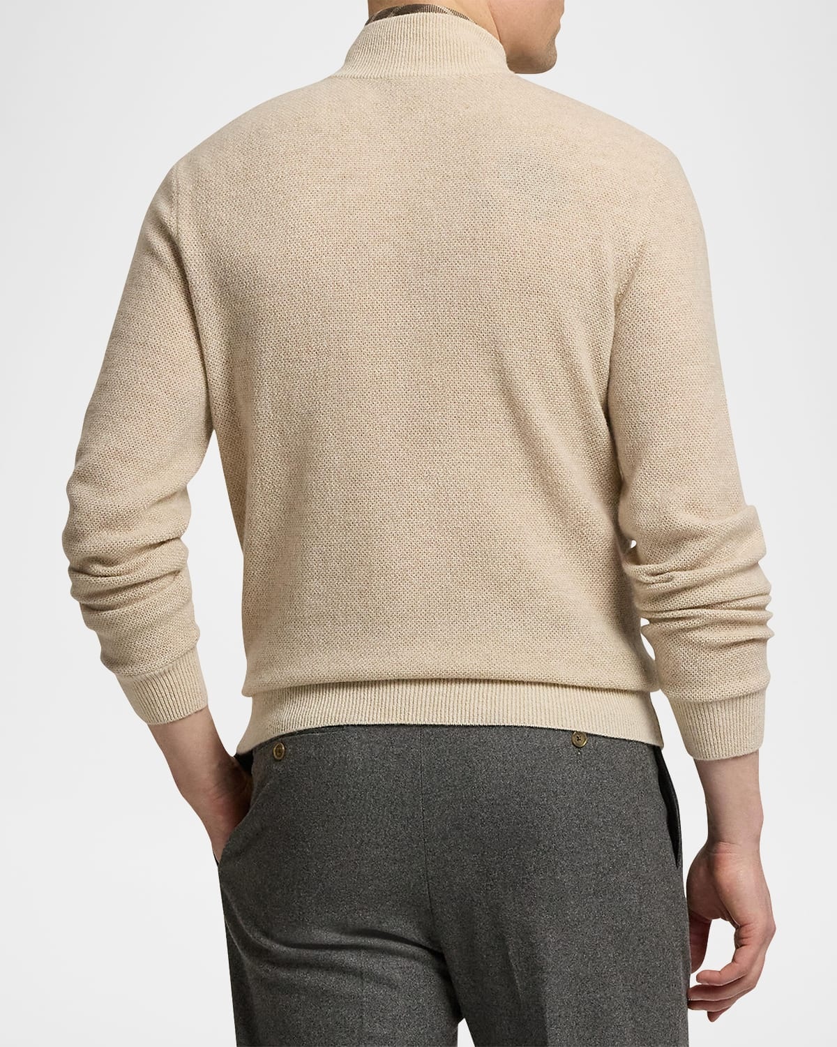 Men's Cashmere Half-Zip Sweater - 3