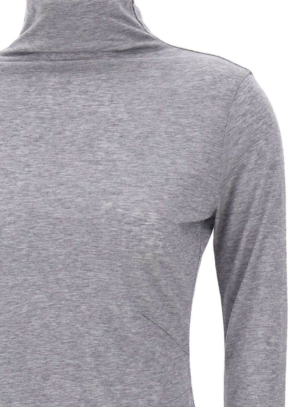 high-neck long-sleeve top - 5