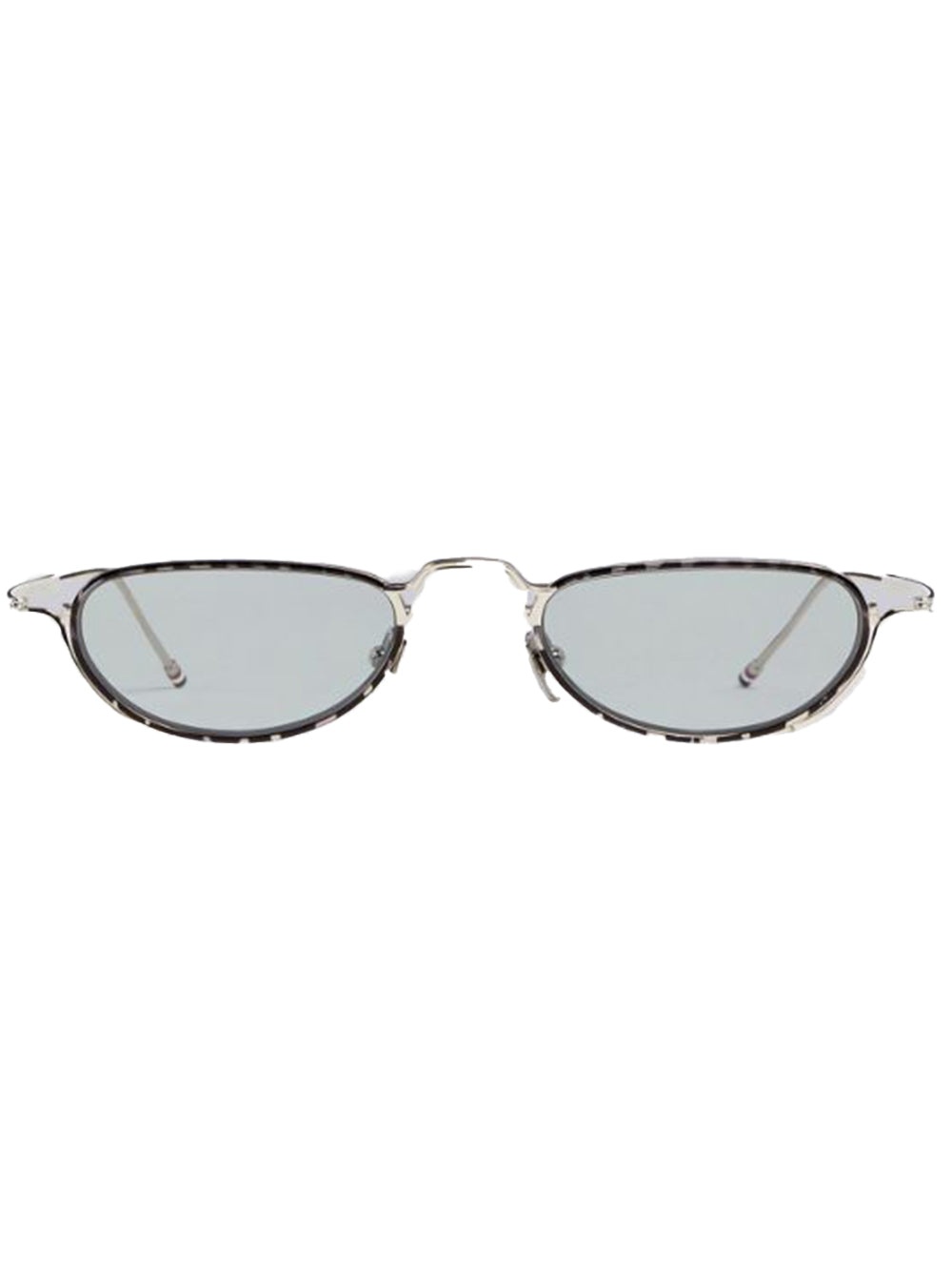 Silver Grey Tortoise Enamel Eyewear - 1