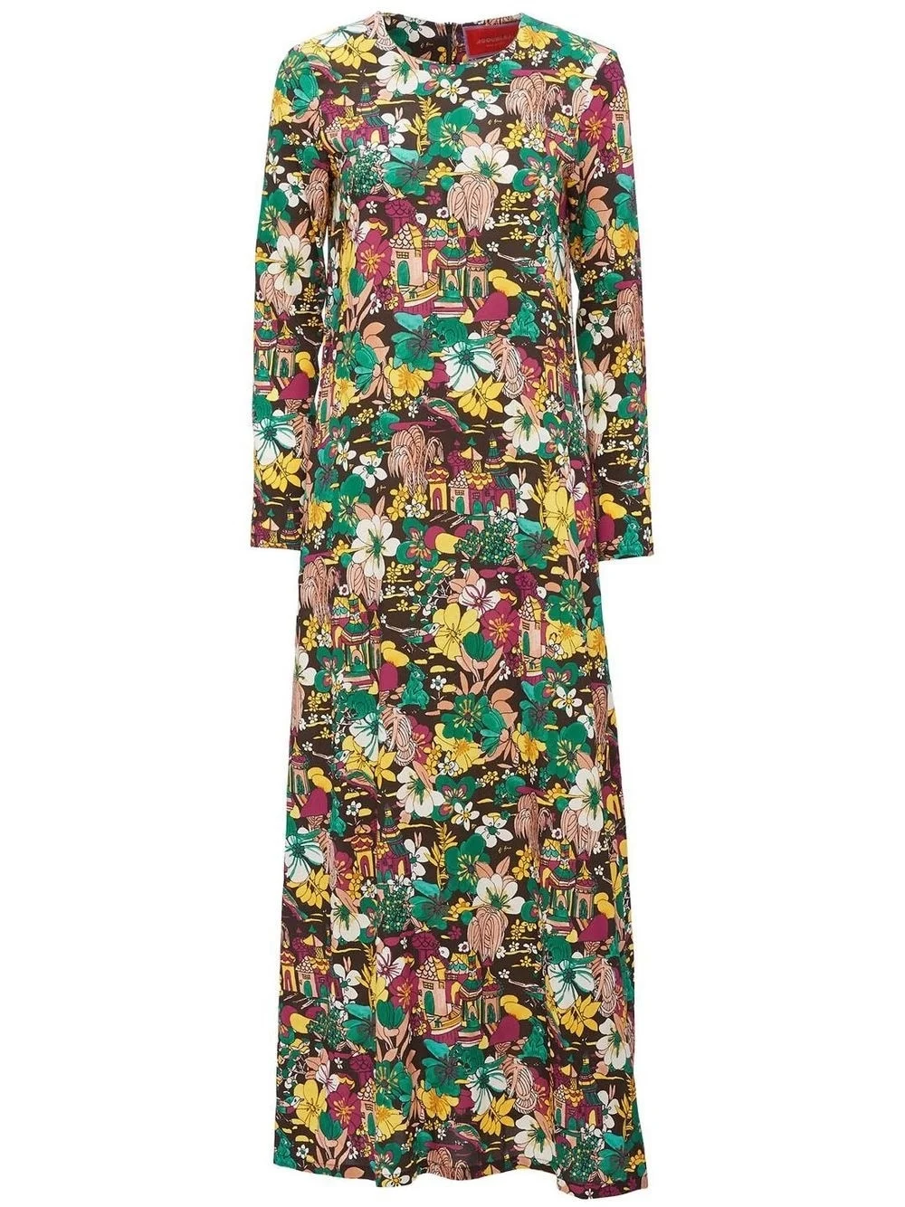 Swing floral-print dress - 1