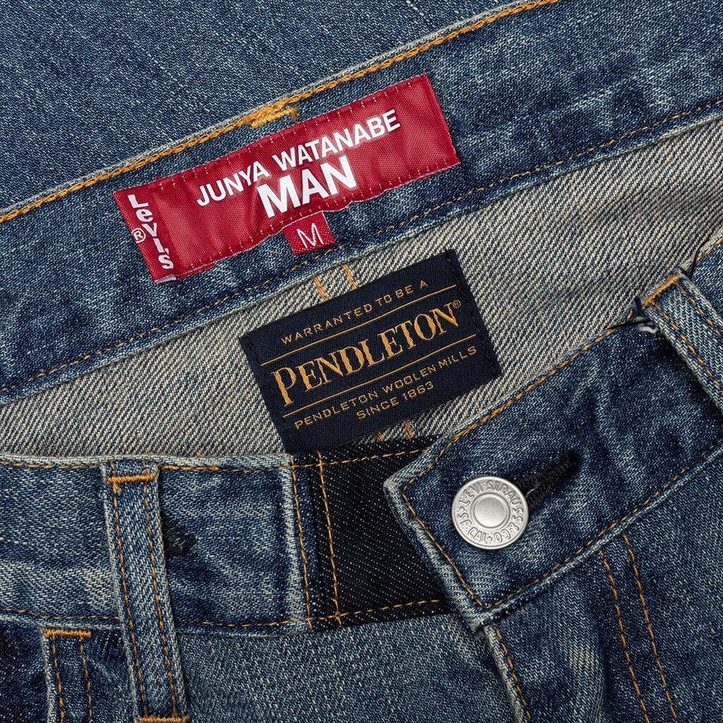 JUNYA WATANABE MAN X LEVIS PANTS - INDIGO/MULTI - 3