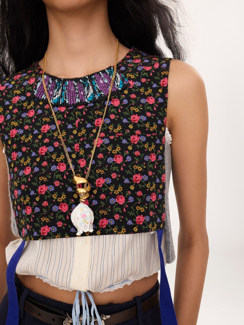 HYBRID CROPPED TOP IN CRÊPE DE CHINE 5
