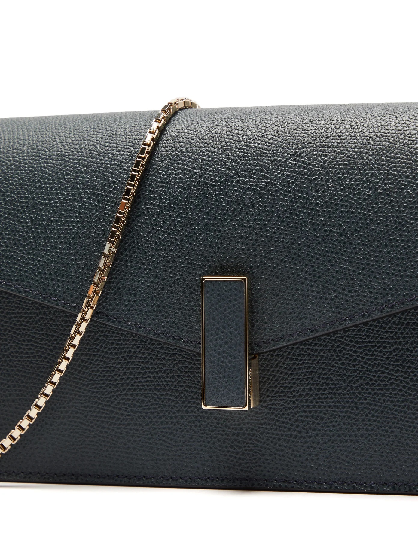 Iside grained leather clutch - 6