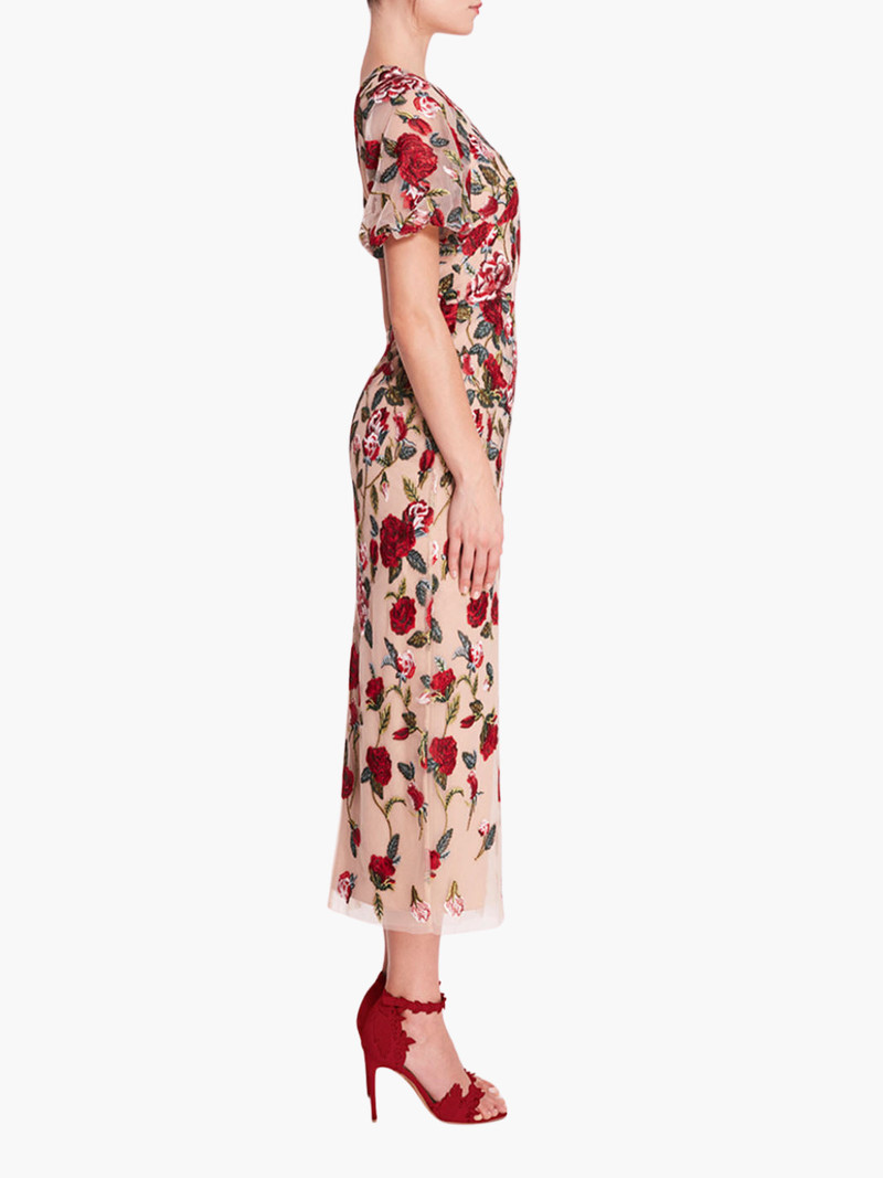 ROSES TULLE MIDI DRESS 3