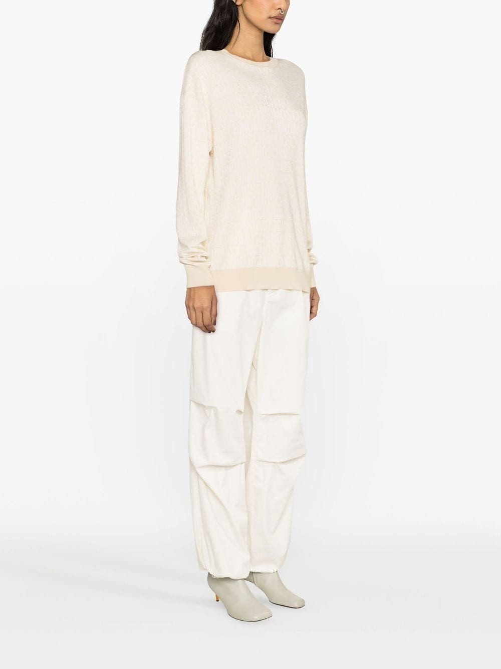 logo-print cotton-blend sweatshirt - 7