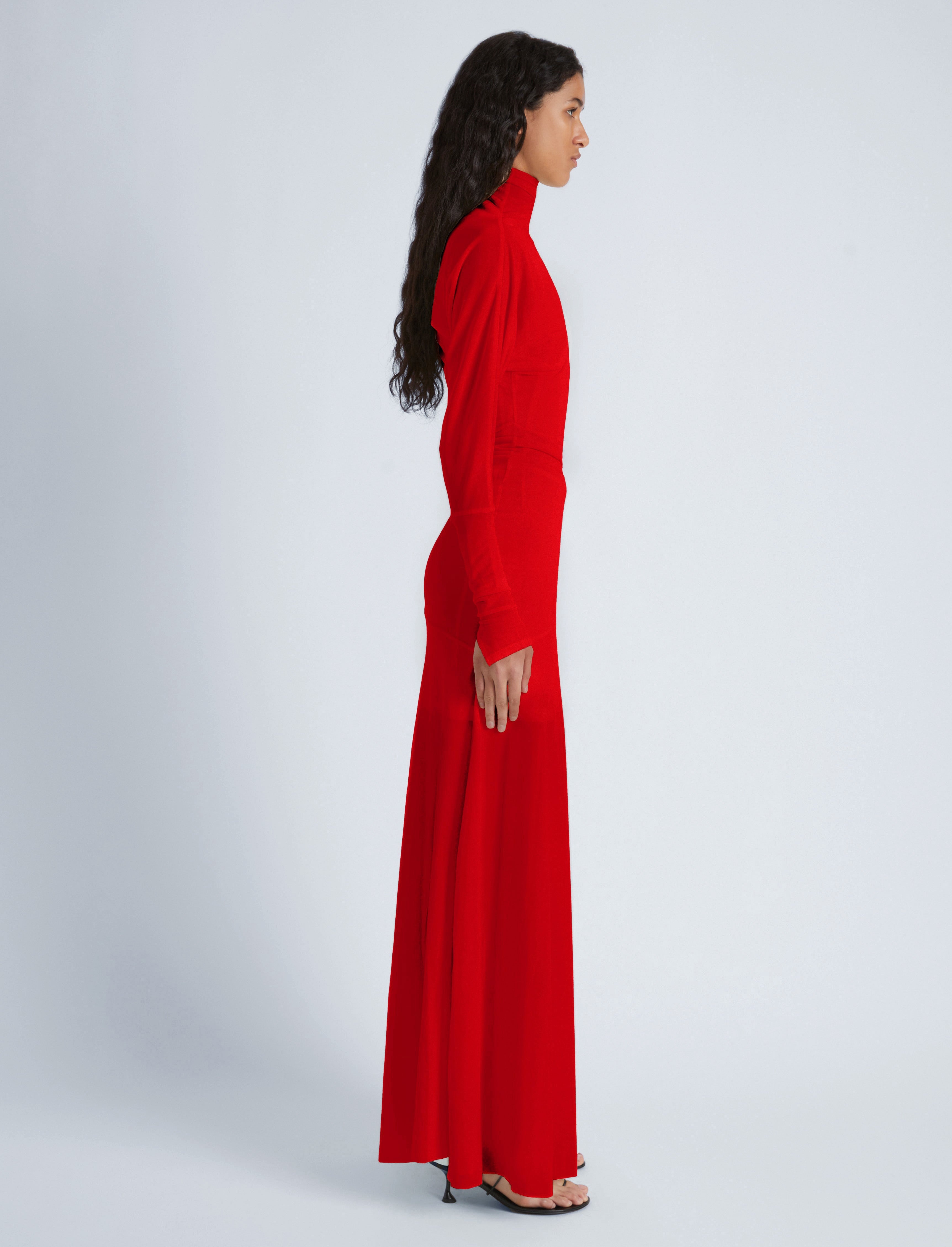 Paula Dress in Sheer Crepe Jersey - 4