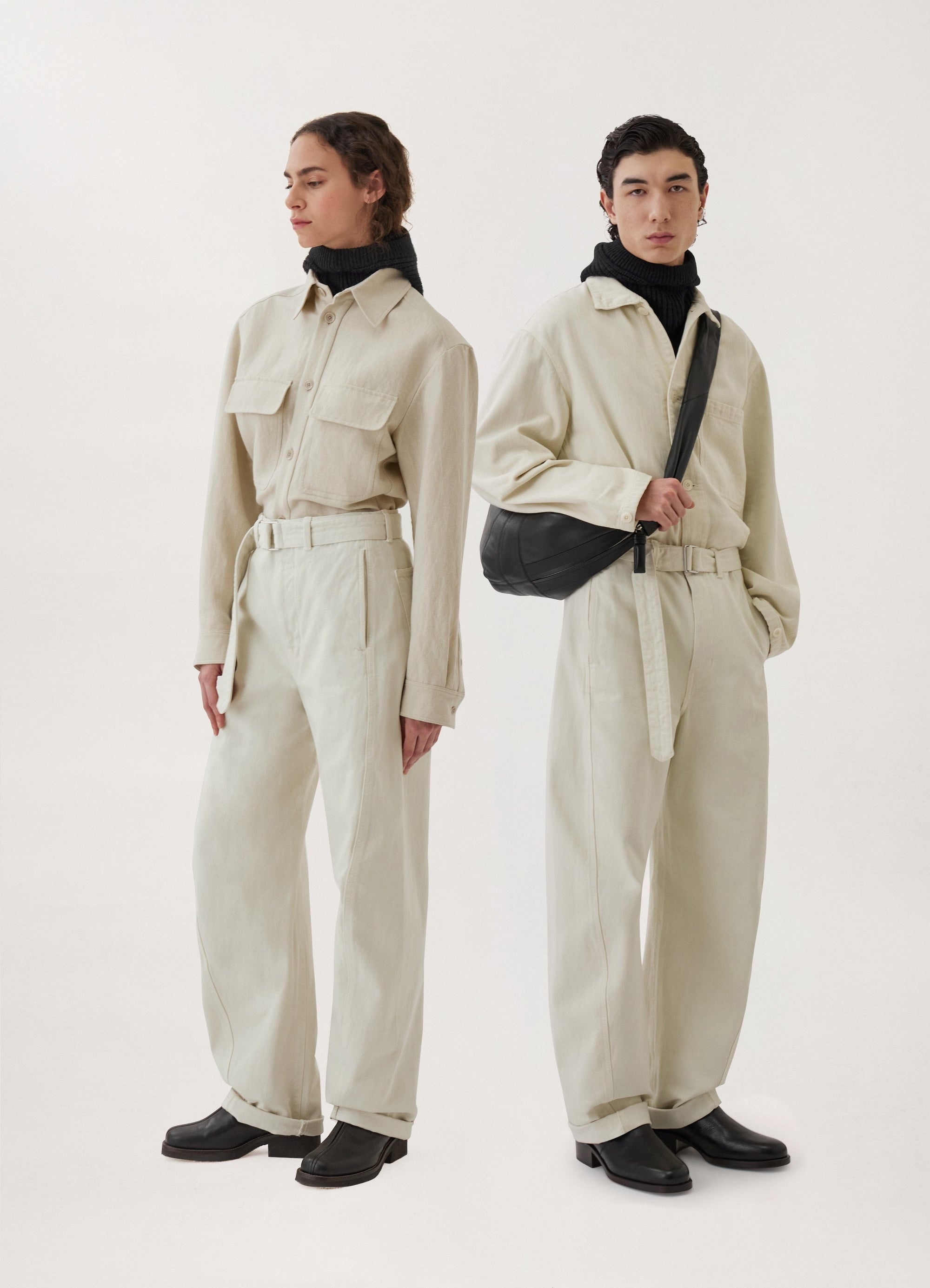 TWISTED BELTED PANTS
HEAVY GD DENIM - 2