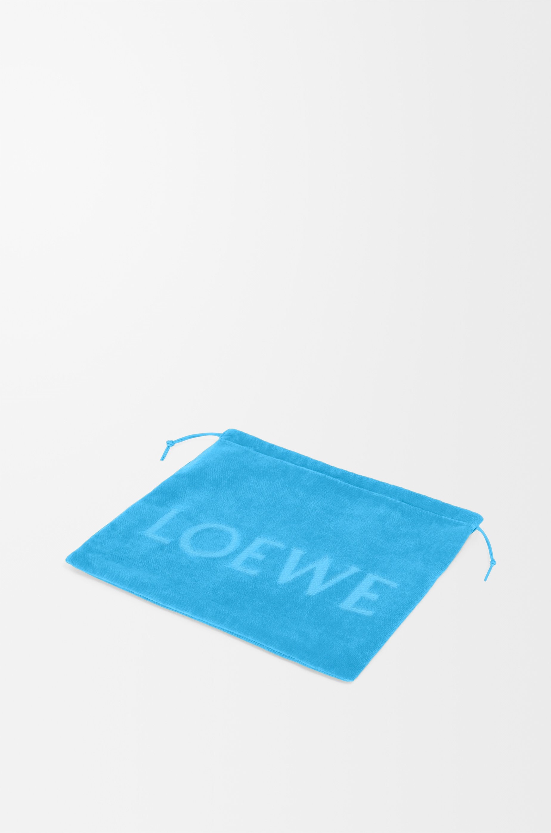 Medium Drawstring pouch in terrycloth - 3