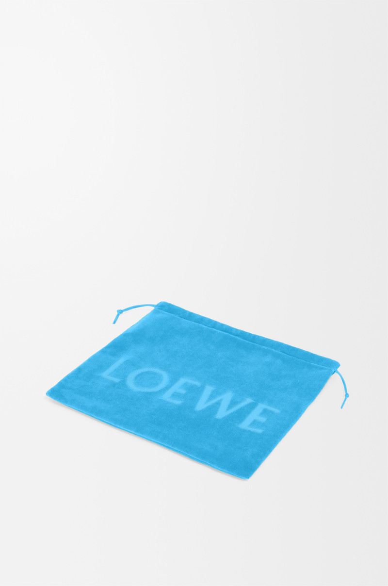 Medium Drawstring pouch in terrycloth 3