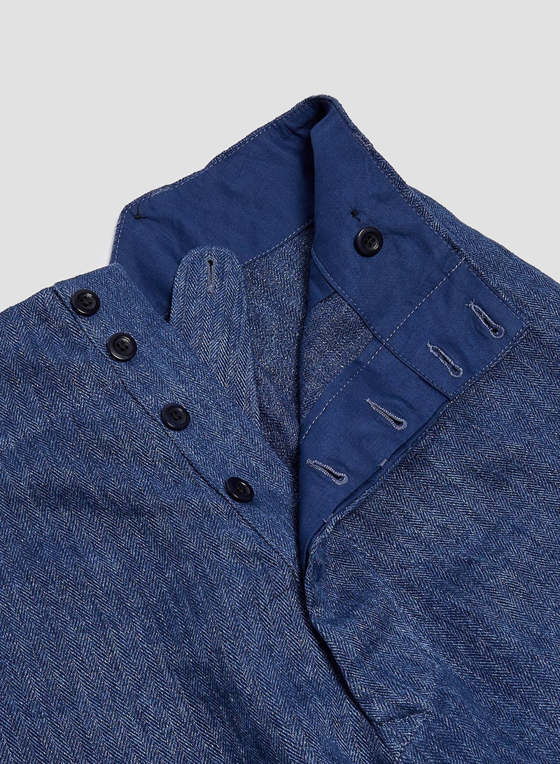 Farm Pant Herringbone Linen In Indigo 4