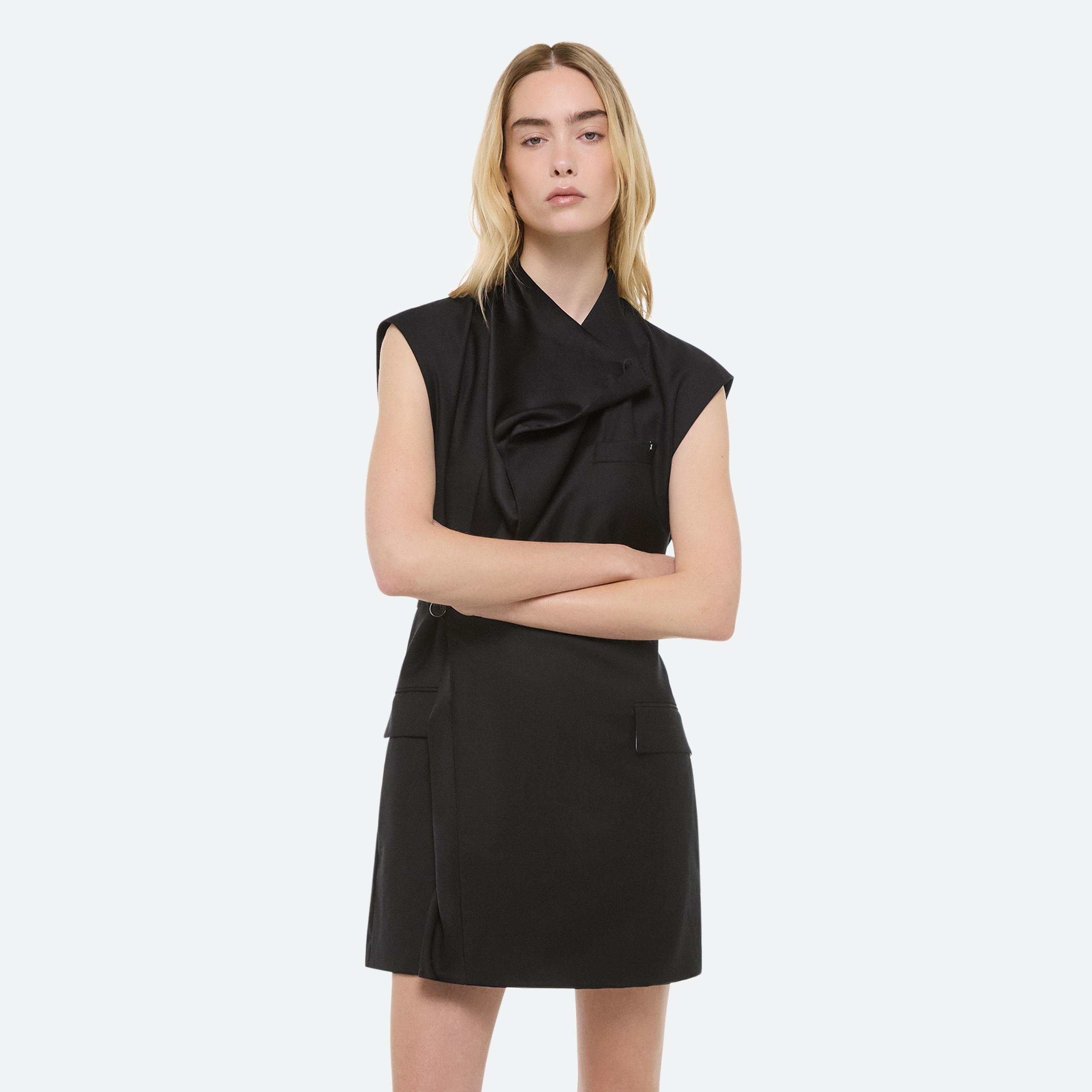 COWL BLAZER DRESS - 8