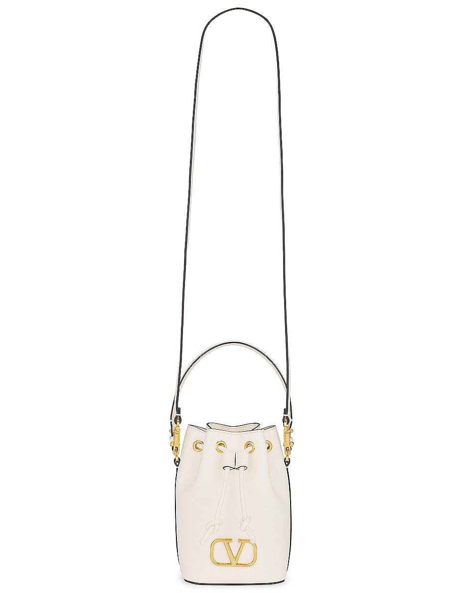 Valentino V Logo Signature Mini Bucket Bag | forward