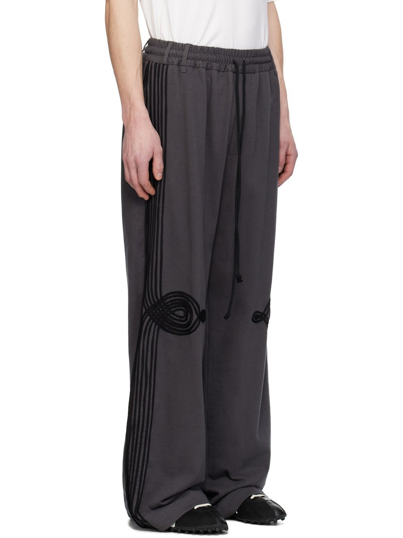 Gray 'Appliqué' Relaxed Lounge Pants 2