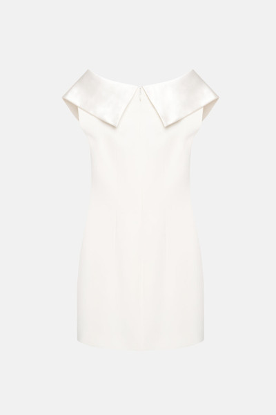 Alessandra Rich CADY MINI DRESS WITH DUCHESSE COLLAR AND BOW outlook