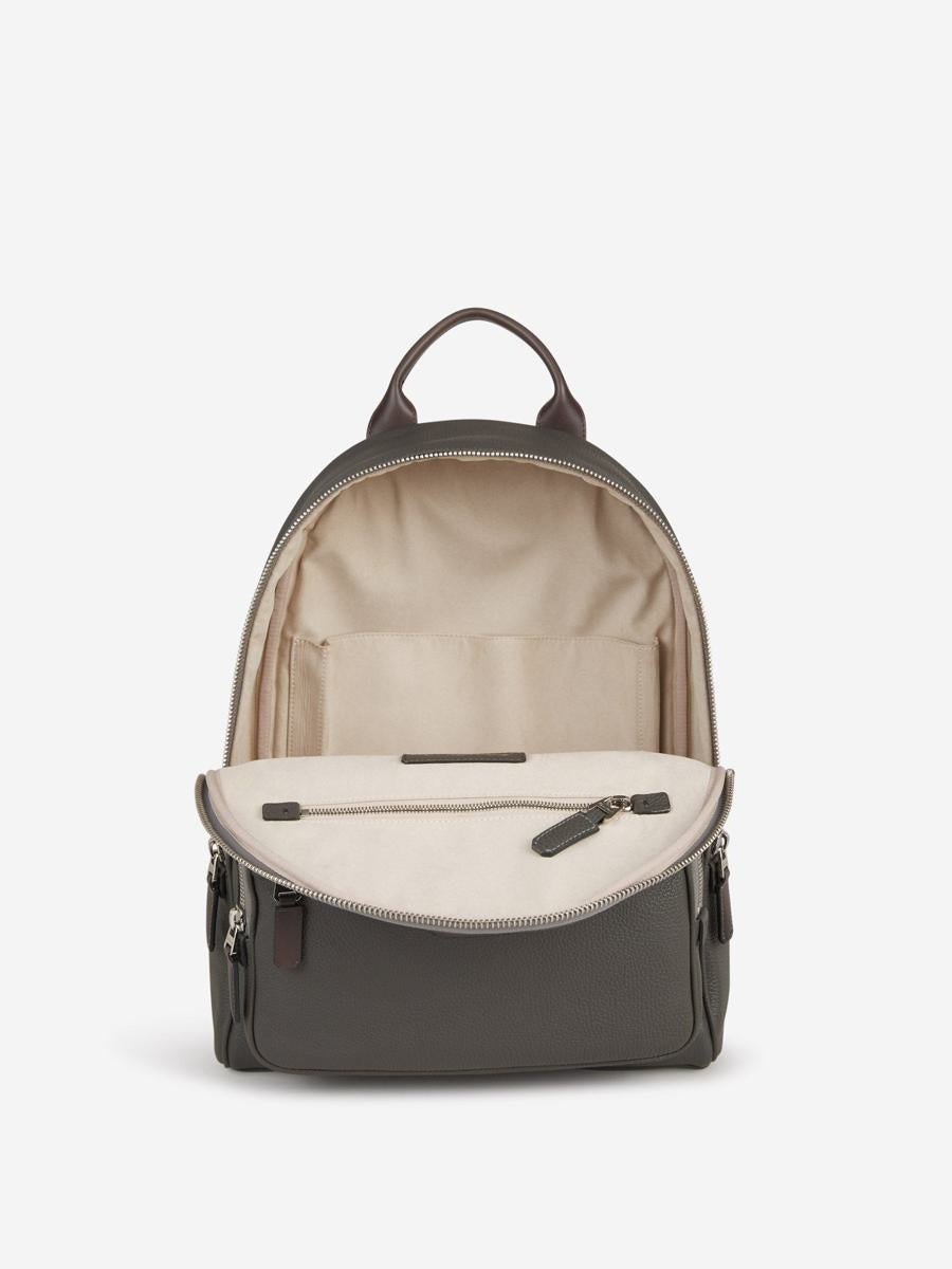 Santoni Bicolor Leather Backpack - 4