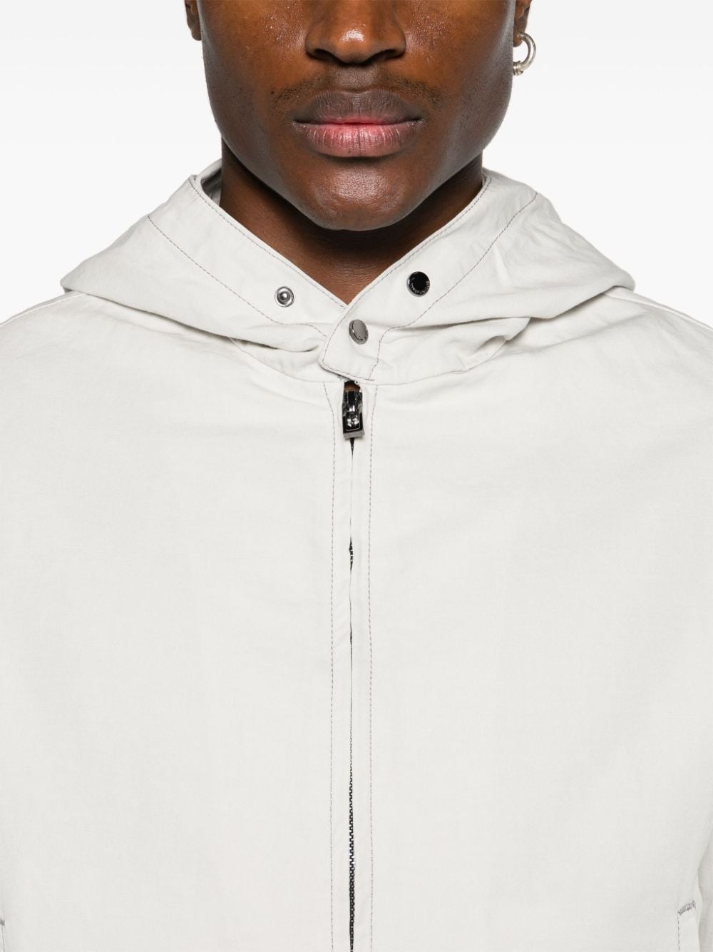 zip-up hooded jacket - 5