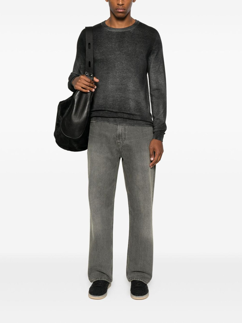 Avant Toi crew-neck brushed sweater outlook
