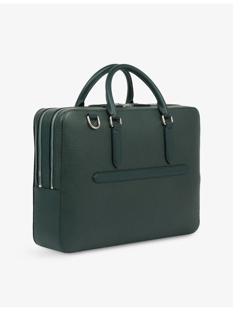 Smythson Ludlow Large Grained-Leather Briefcase outlook