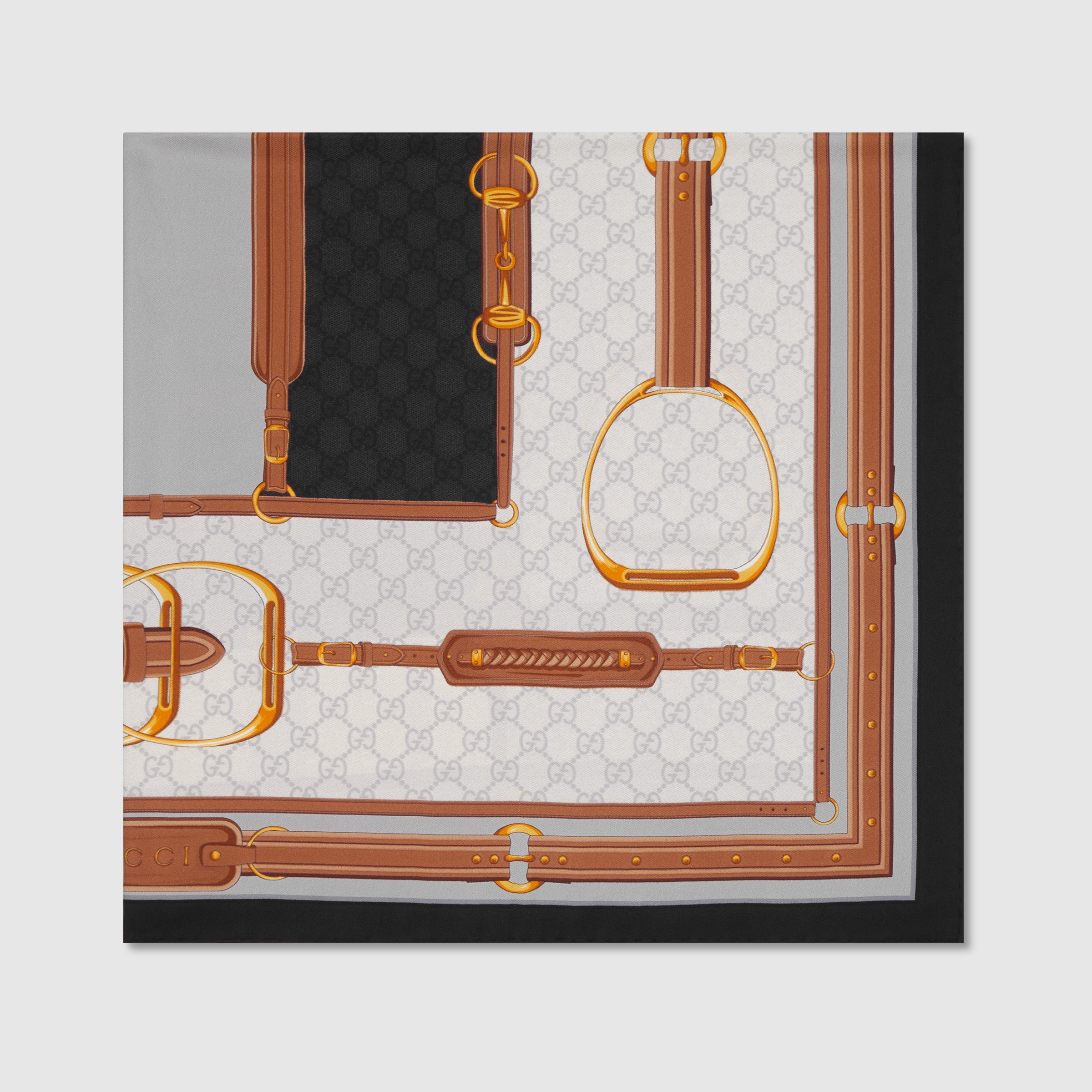 Printed silk carré - 2