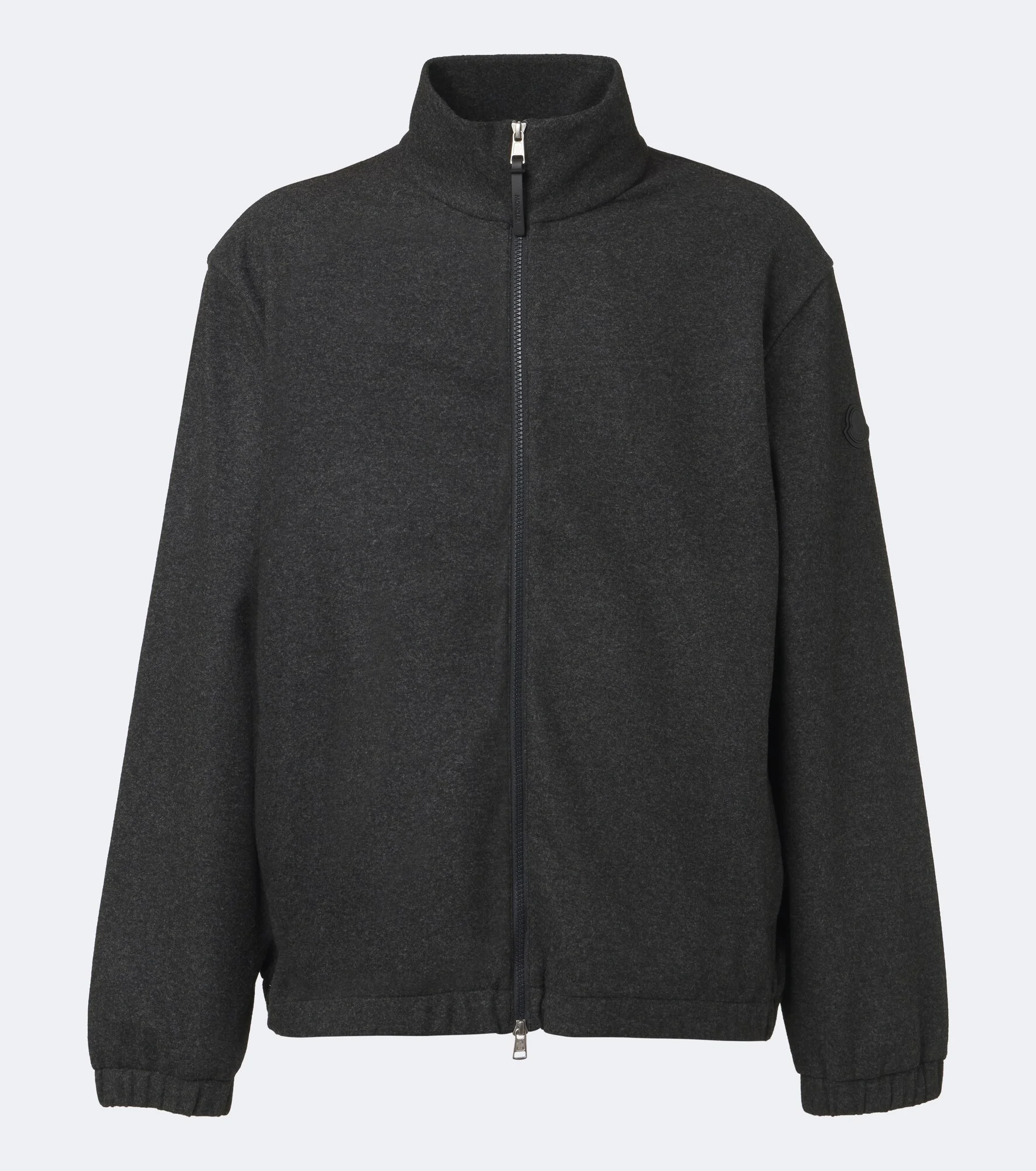 Leather-trimmed bomber jacket - 1