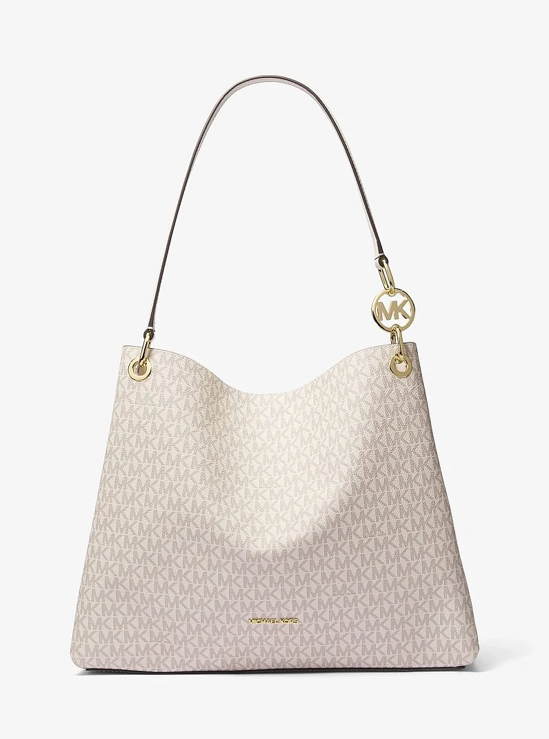 Christina Large Signature Logo Shoulder Bag - 1