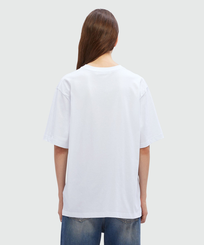 White cotton T-Shirt with MSGM quotes 3
