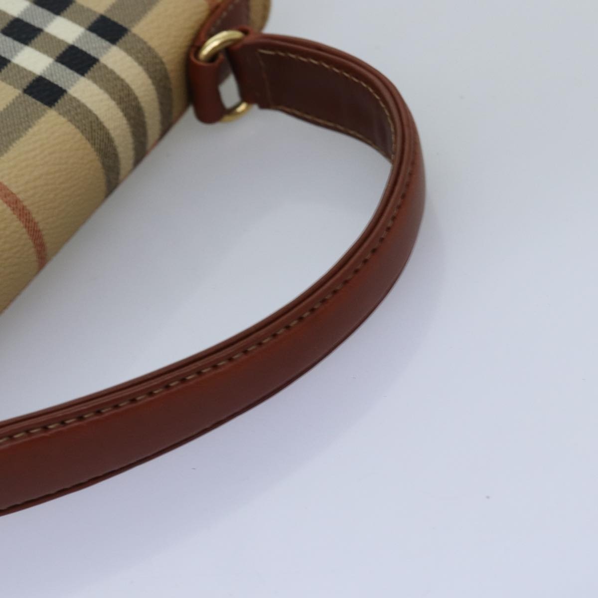 Burberry Nova Check Hand Bag Pvc Beige - 7