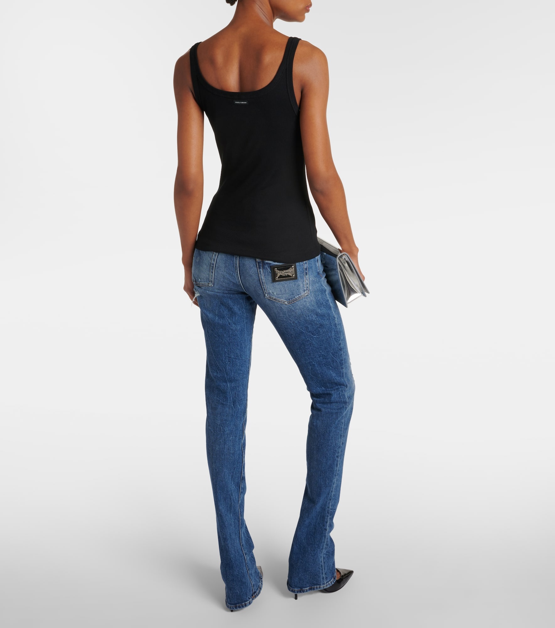 Ribbed-knit cotton tank top - 3