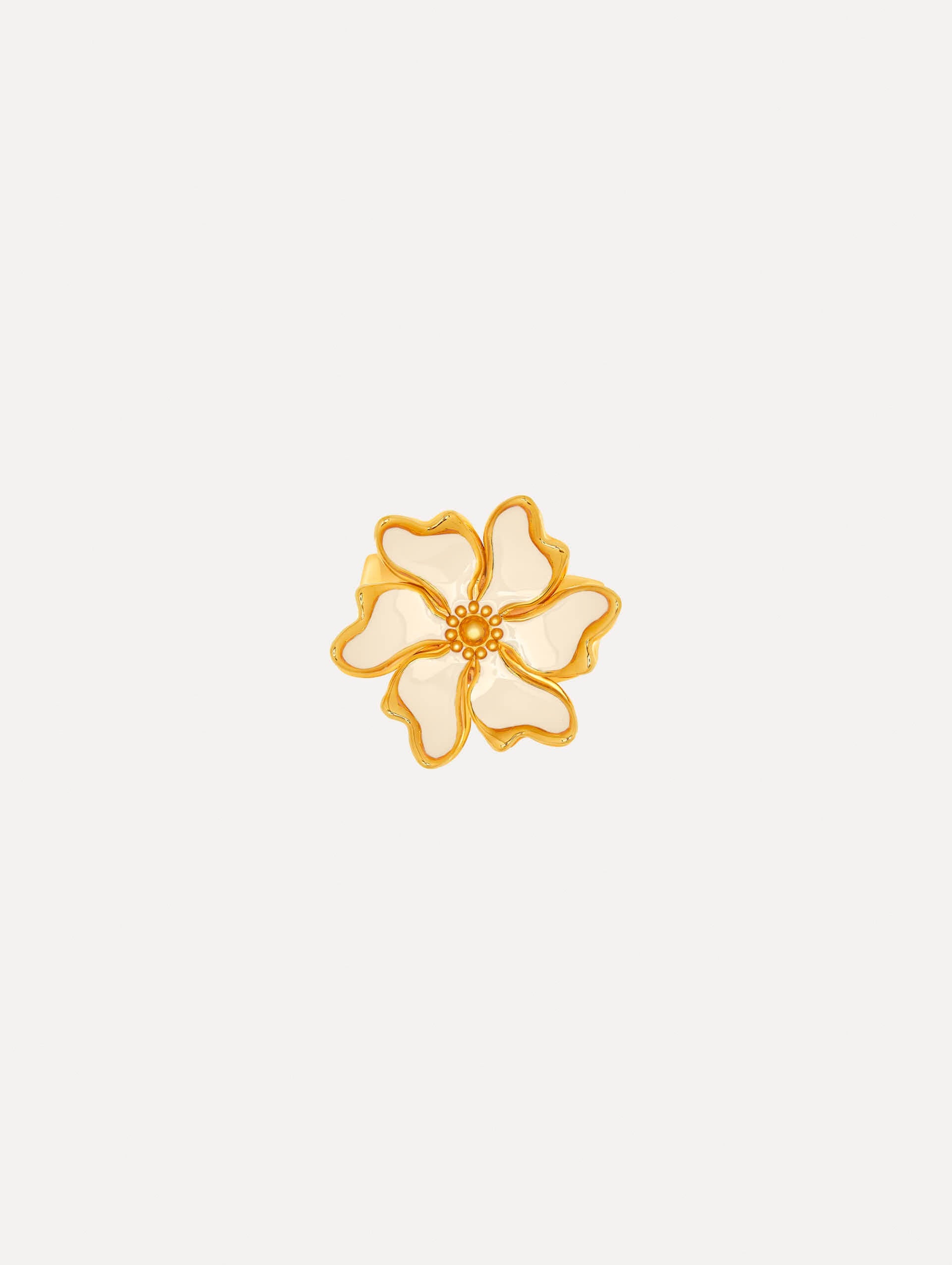 ENAMEL CHERRY BLOSSOM RING - 2