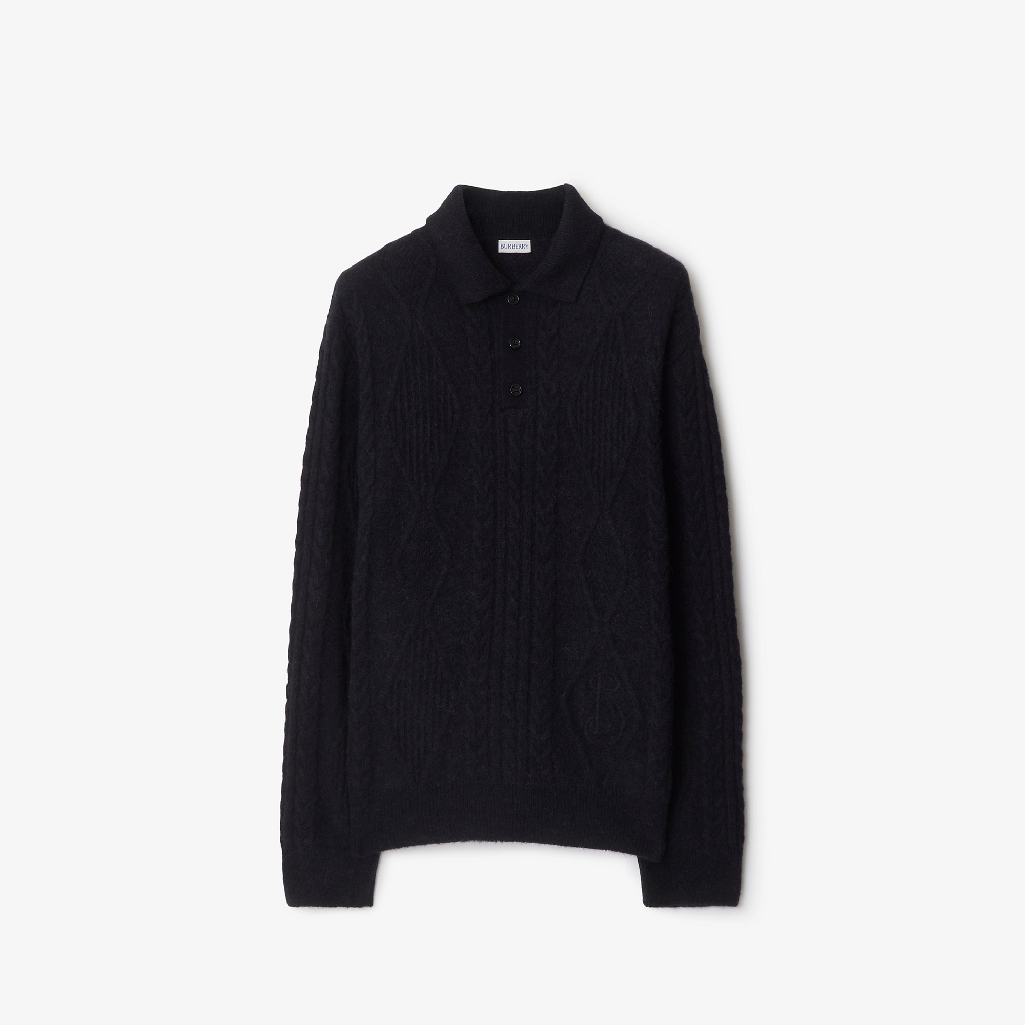 Aran Wool Blend Polo Shirt - 1