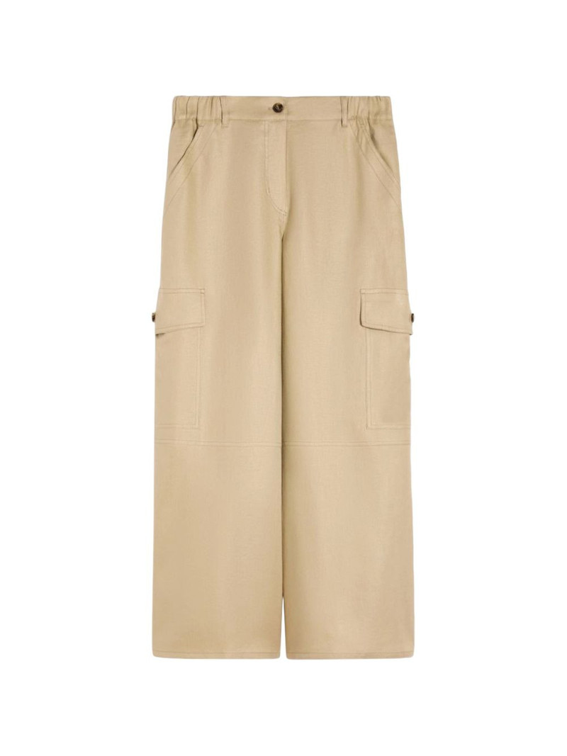 Finale linen cargo-pocket trousers 1