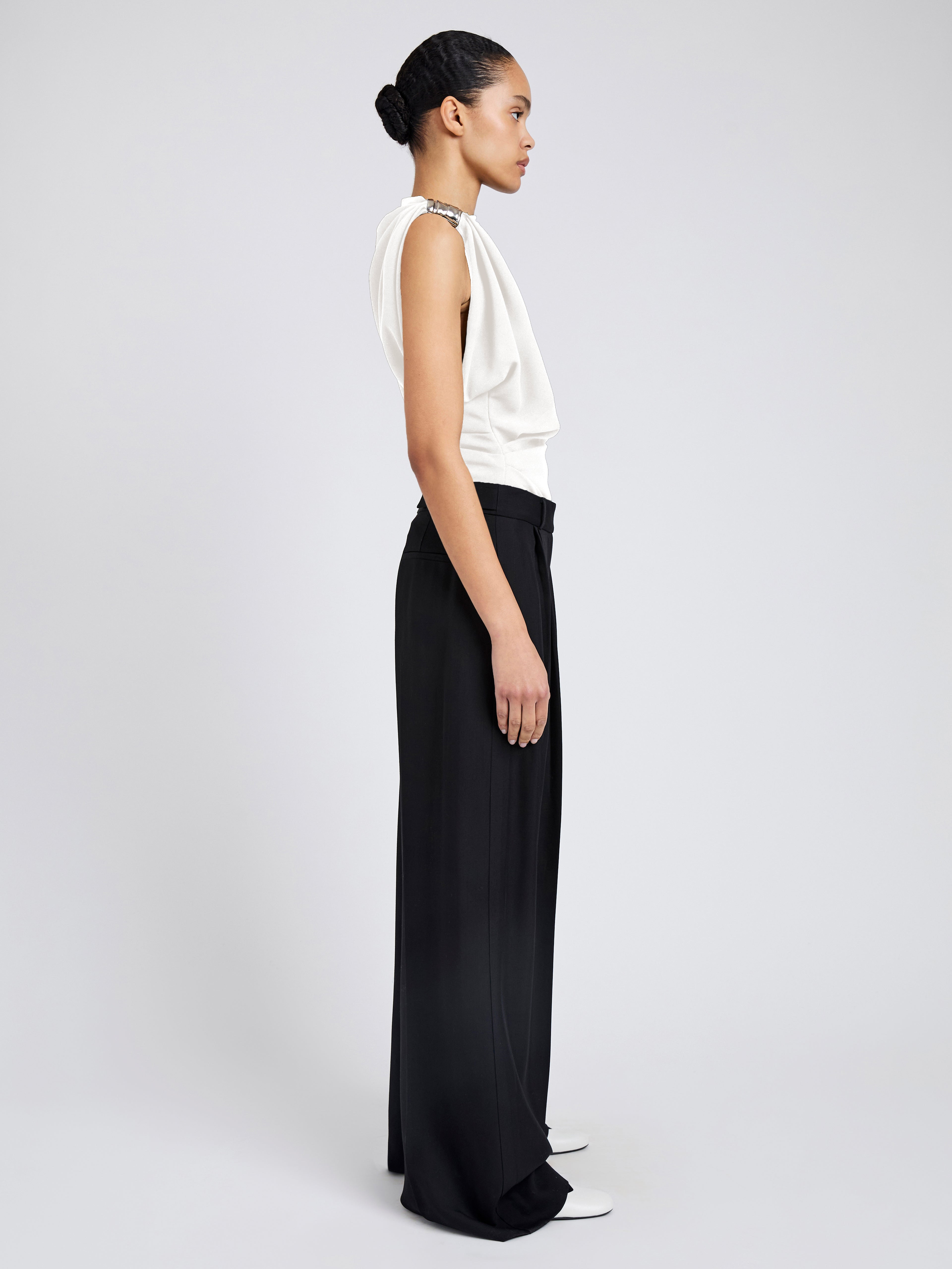 Malika Top in Matte Double Crepe - 4