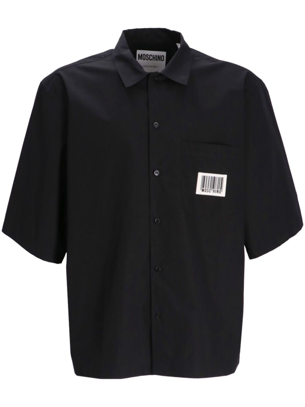 Barcode poplin shirt - 1