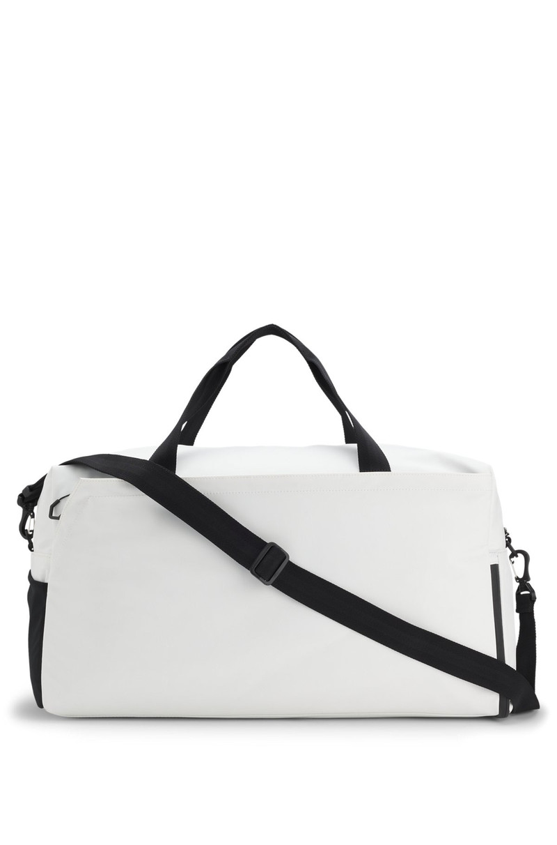 FAUX-LEATHER HOLDALL WITH REFLECTIVE ZIPS 1