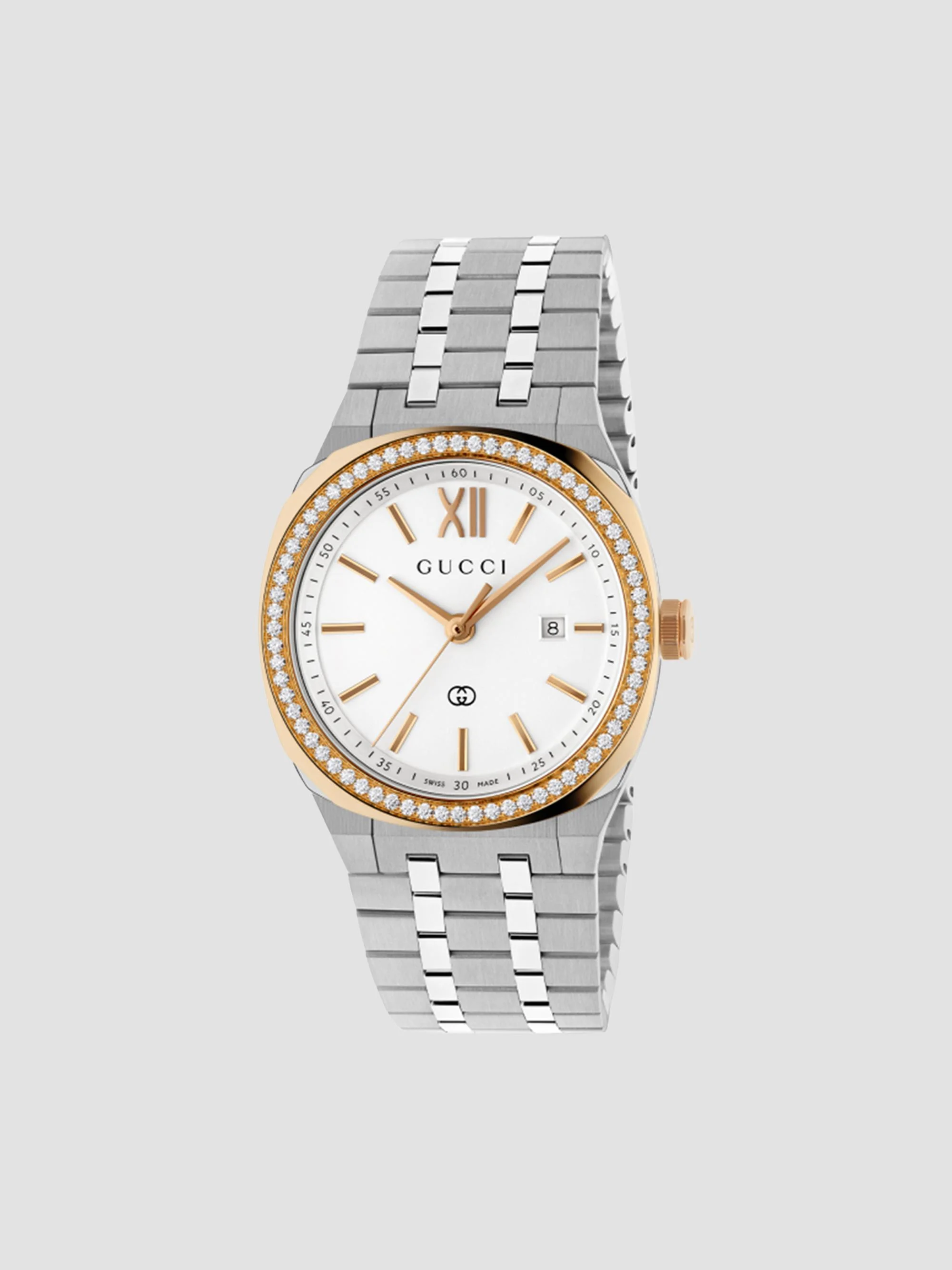 Women's 25H Two-Tone Stainless Steel & 0.44 TCW Diamond Bracelet Watch/36MM - White Steel - 1