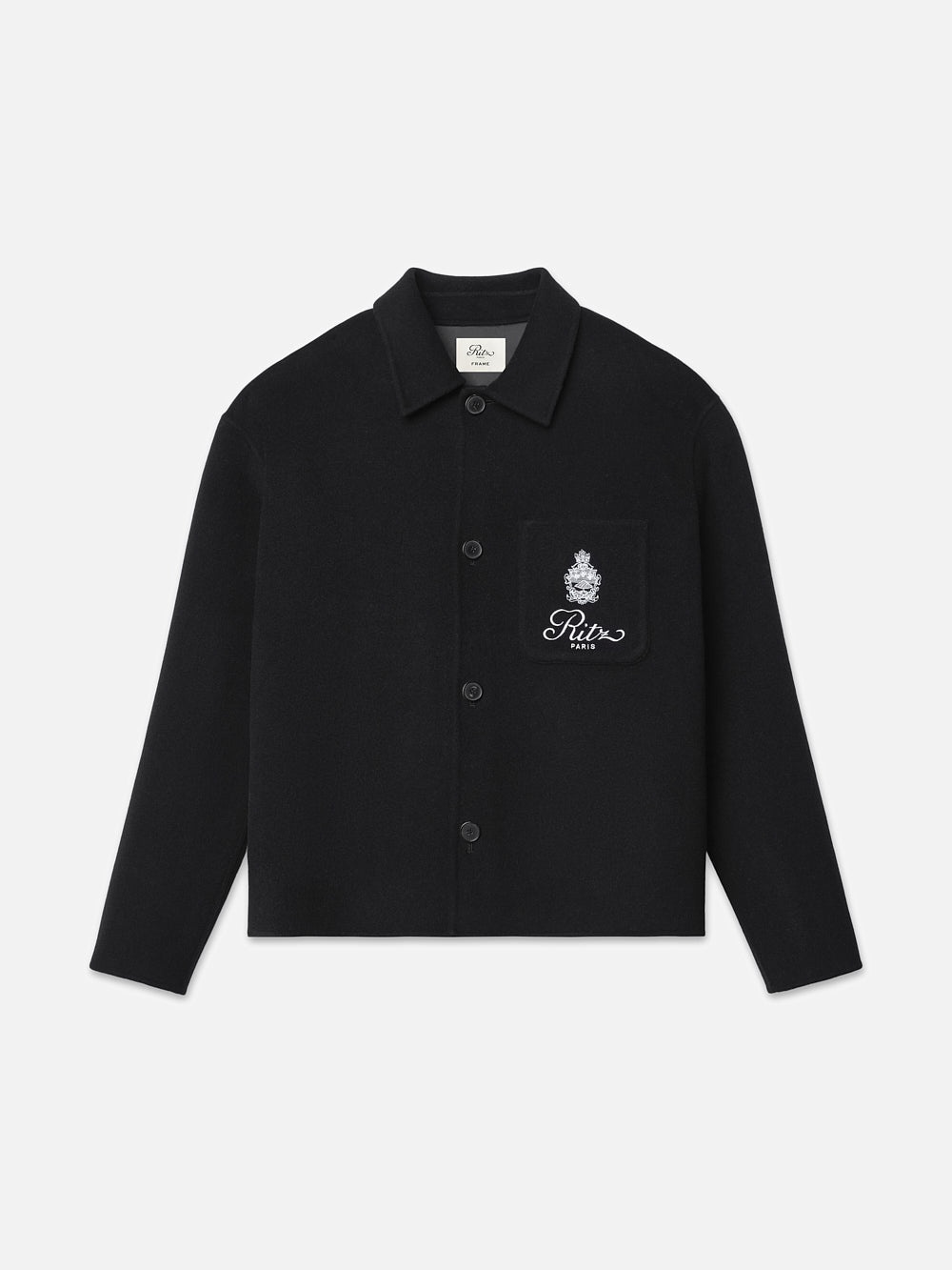 Ritz Men's Wool Shirt in Black - 1