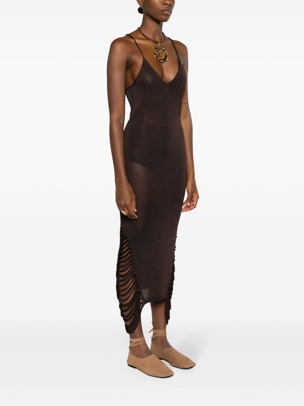 Stalacite slip midi dress - 3