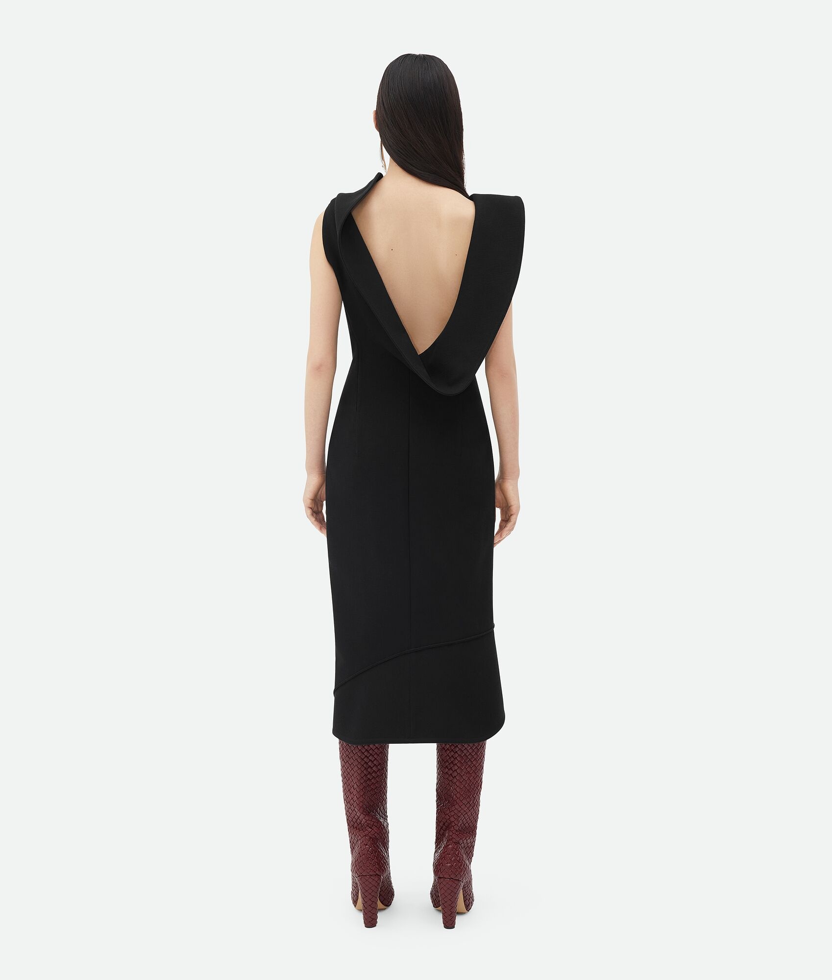 Structured Cotton Midi Dress - 3