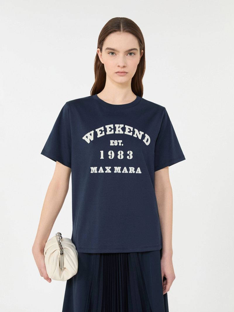 TENUE Cotton T-shirt with graphic print - NAVY 5