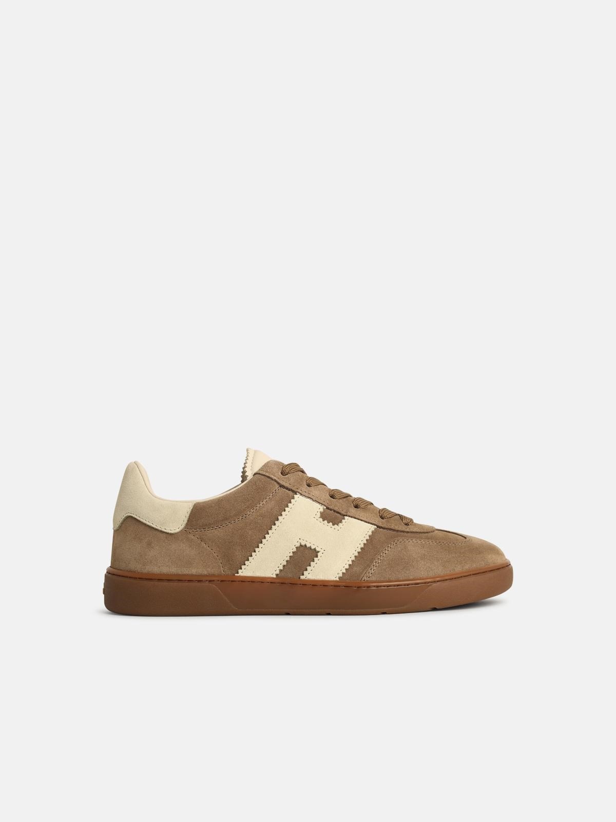 'COOL' BEIGE SUEDE SNEAKERS - 1